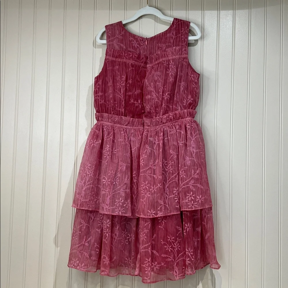 NWOT Chasing Fireflies Coral Crinkle chiffon Dress